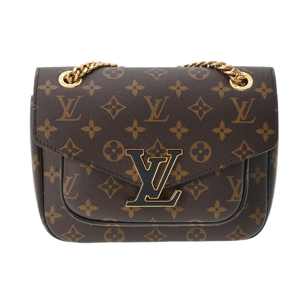 LOUIS VUITTON Monogram Passy Brown Canvas Shoulder Bag